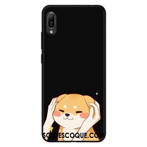 Coque Huawei Y6 2019 Évasé Fluide Doux Délavé En Daim Téléphone Portable Dessin Animé France