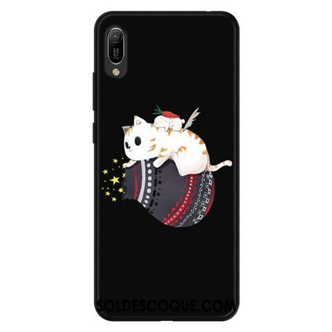 Coque Huawei Y6 2019 Évasé Fluide Doux Délavé En Daim Téléphone Portable Dessin Animé France