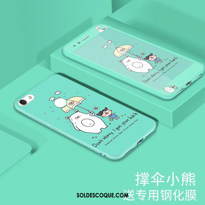 Coque Huawei Y6 Pro 2017 Charmant Fluide Doux Tempérer Vert Dessin Animé Pas Cher