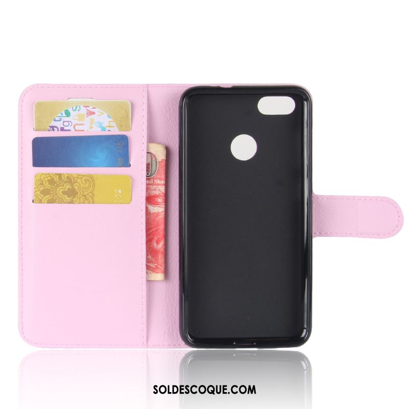 Coque Huawei Y6 Pro 2017 Incassable Protection Rose Rouge Étui En Cuir En Ligne