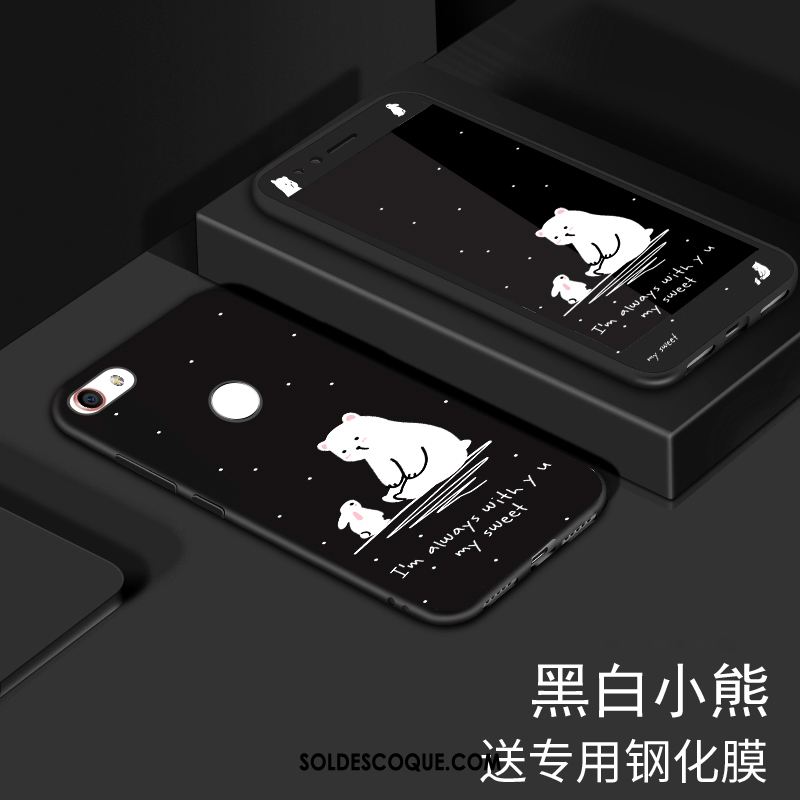 Coque Huawei Y6 Pro 2017 Membrane Tempérer Noir Fluide Doux Charmant Housse En Ligne