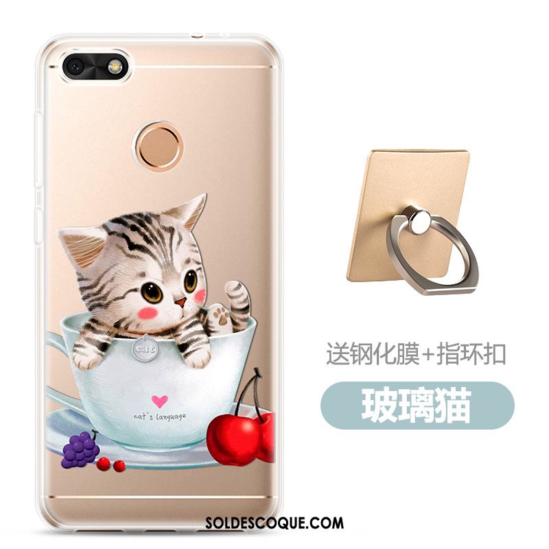 Coque Huawei Y6 Pro 2017 Membrane Téléphone Portable Fluide Doux Transparent Dessin Animé En Ligne