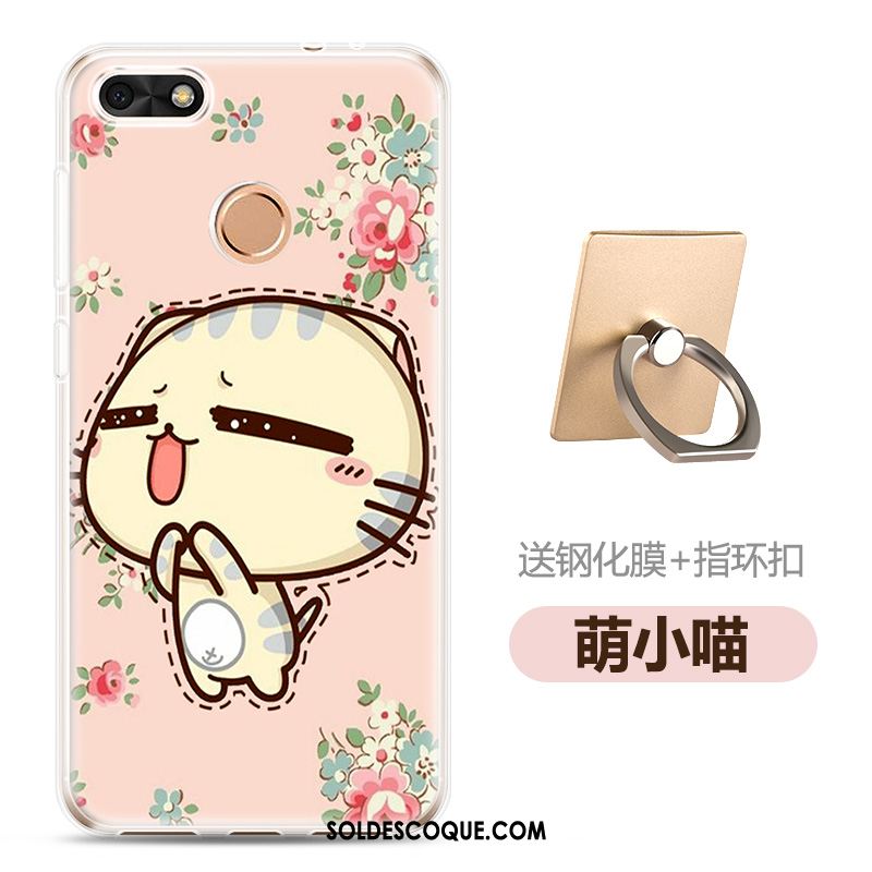 Coque Huawei Y6 Pro 2017 Membrane Téléphone Portable Fluide Doux Transparent Dessin Animé En Ligne