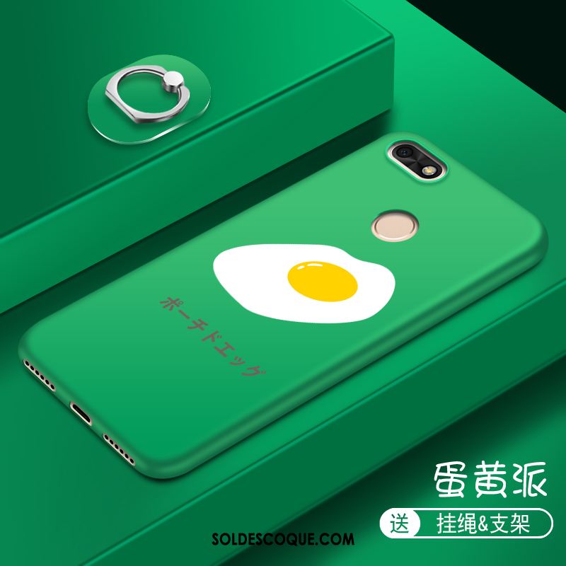 Coque Huawei Y6 Pro 2017 Multicolore Dessin Animé Fluide Doux Vert Téléphone Portable Pas Cher