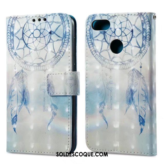 Coque Huawei Y6 Pro 2017 Protection Bleu Carte Téléphone Portable Silicone Pas Cher