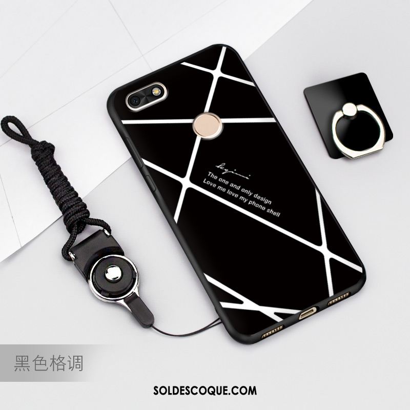 Coque Huawei Y6 Pro 2017 Protection Dessin Animé Bleu Téléphone Portable Pas Cher