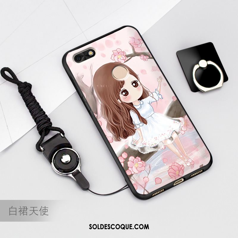 Coque Huawei Y6 Pro 2017 Protection Dessin Animé Bleu Téléphone Portable Pas Cher