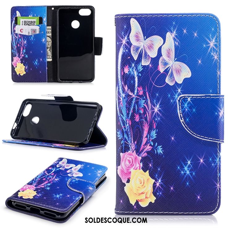 Coque Huawei Y6 Pro 2017 Téléphone Portable Blanc Étui En Cuir Carte Fluide Doux En Vente