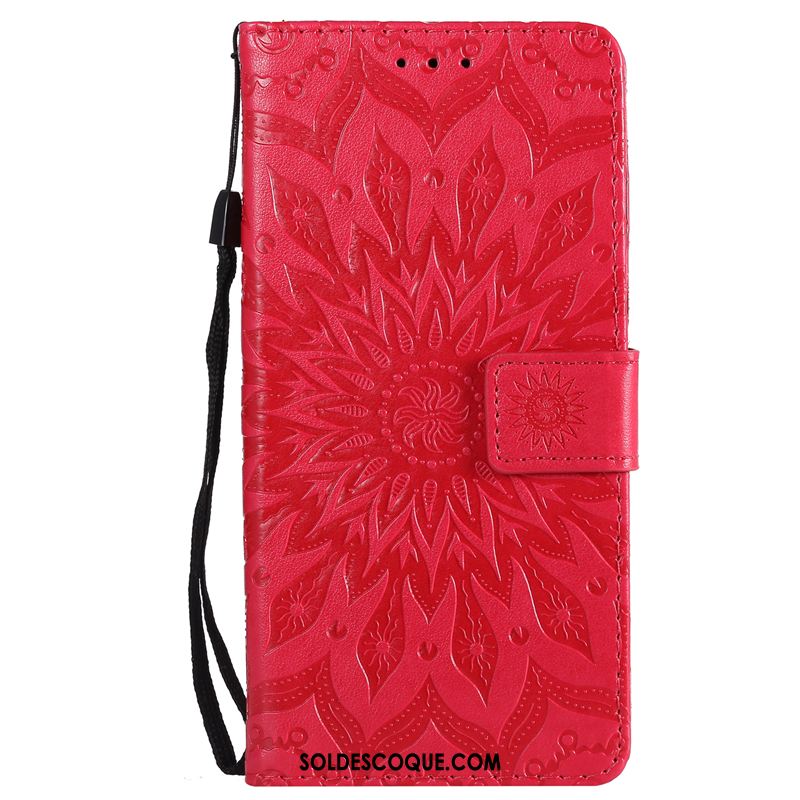 Coque Huawei Y6 Pro 2017 Téléphone Portable Protection Étui En Cuir Incassable Fleur Pas Cher