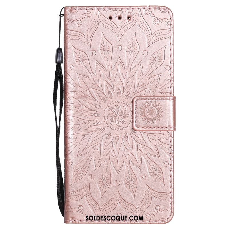 Coque Huawei Y6 Pro 2017 Téléphone Portable Protection Étui En Cuir Incassable Fleur Pas Cher