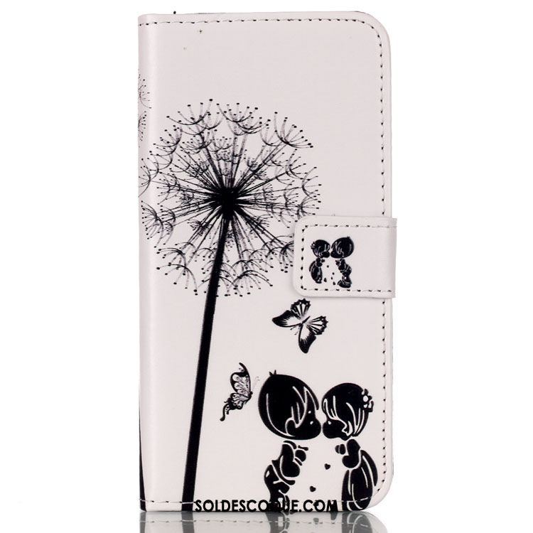 Coque Huawei Y6 Pro 2017 Étui En Cuir Gaufrage Motif Jeunesse Pissenlit Soldes