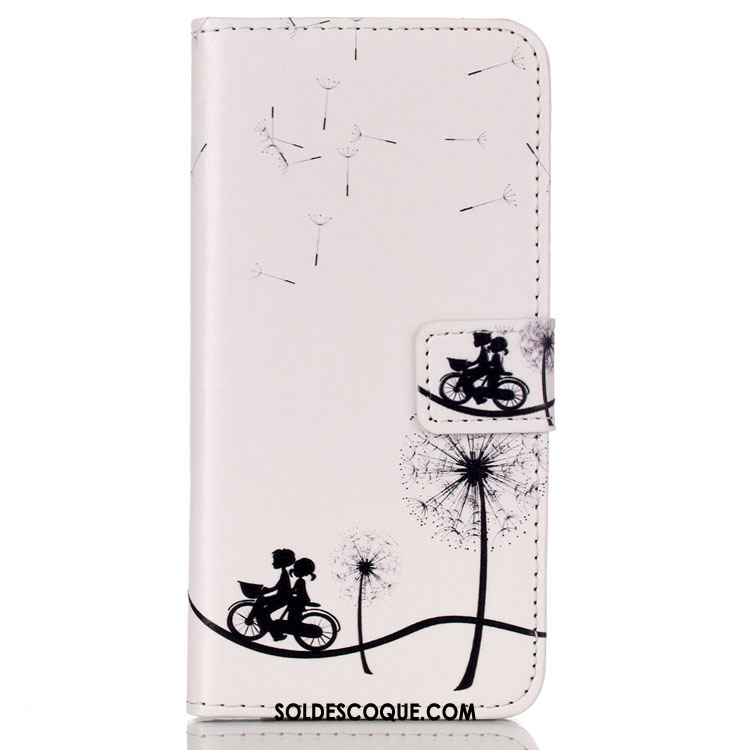 Coque Huawei Y6 Pro 2017 Étui En Cuir Gaufrage Motif Jeunesse Pissenlit Soldes