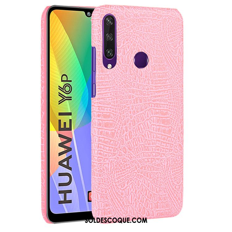 Coque Huawei Y6p Modèle Fleurie Protection Vintage Difficile Cuir Housse Pas Cher