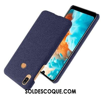 Coque Huawei Y6s Protection Modèle Fleurie Tissu Incassable Gris En Vente