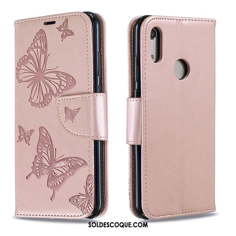 Coque Huawei Y6s Similicuir Téléphone Portable Étui Gaufrage Protection France