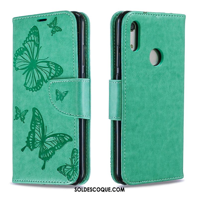 Coque Huawei Y6s Similicuir Téléphone Portable Étui Gaufrage Protection France