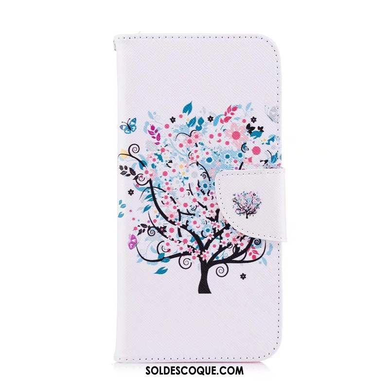 Coque Huawei Y6s Étui Papillon Peinture Dessin Animé Blanc En Vente