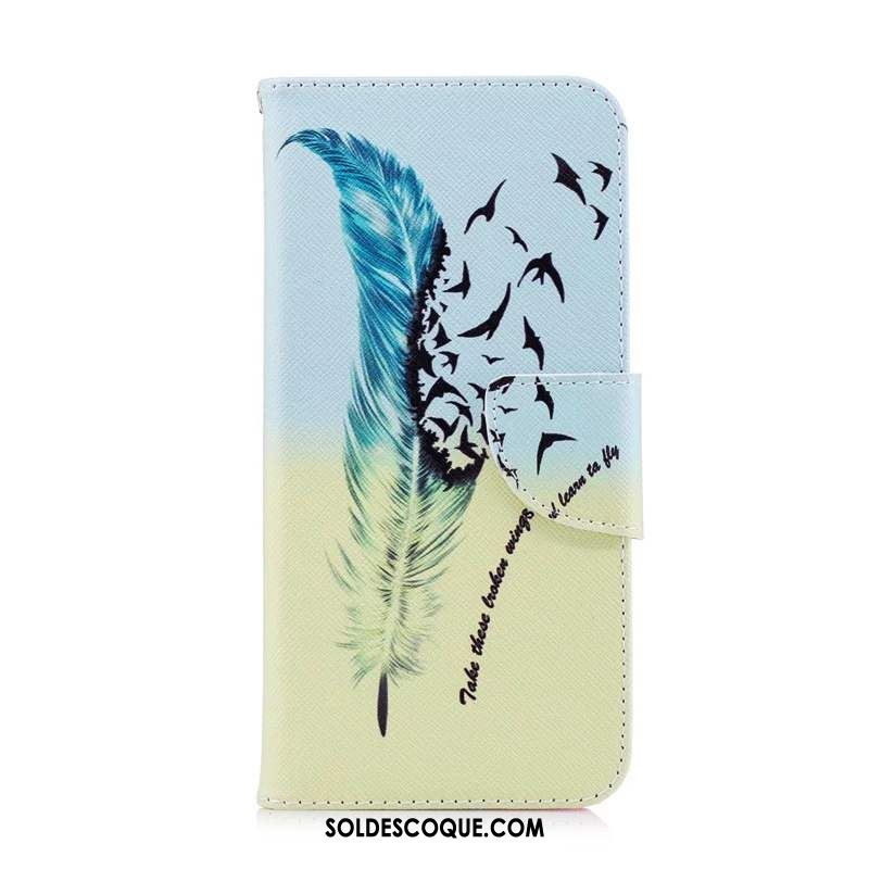 Coque Huawei Y6s Étui Papillon Peinture Dessin Animé Blanc En Vente