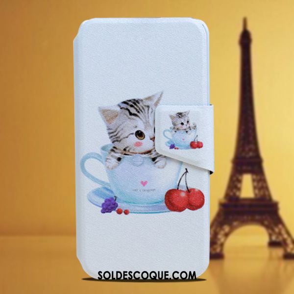 Coque Huawei Y7 2018 Dessin Animé Créatif Tout Compris Étui En Cuir Rouge Soldes