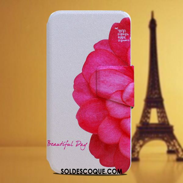 Coque Huawei Y7 2018 Dessin Animé Créatif Tout Compris Étui En Cuir Rouge Soldes