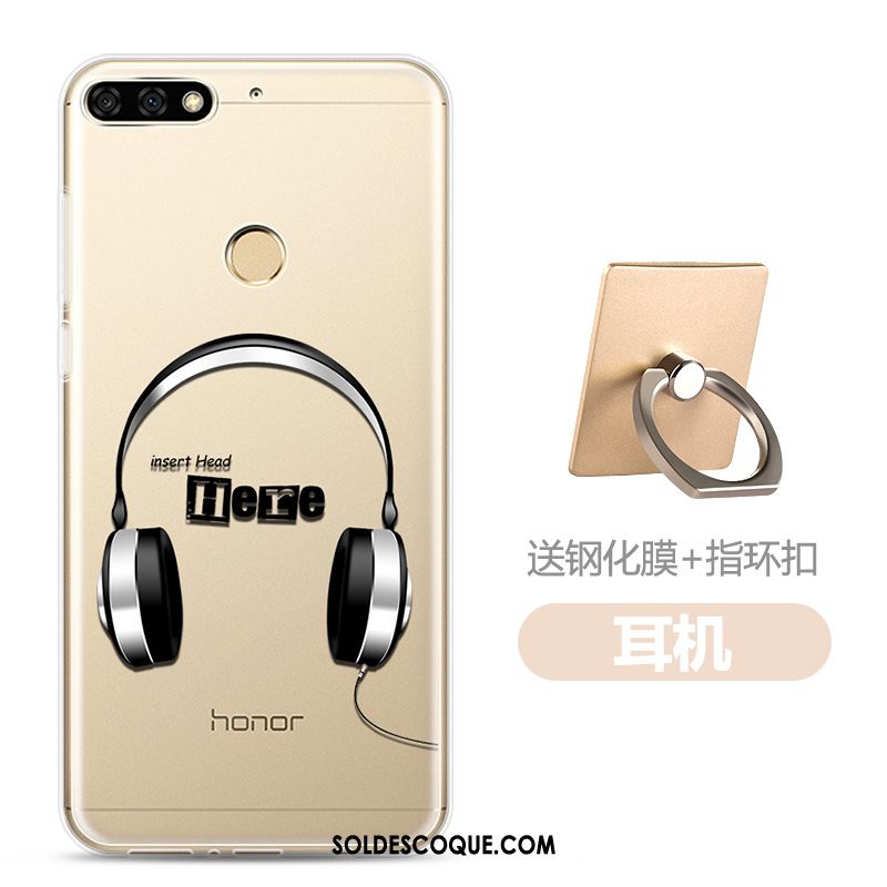 Coque Huawei Y7 2018 Dessin Animé Tempérer Fluide Doux Téléphone Portable Membrane Pas Cher