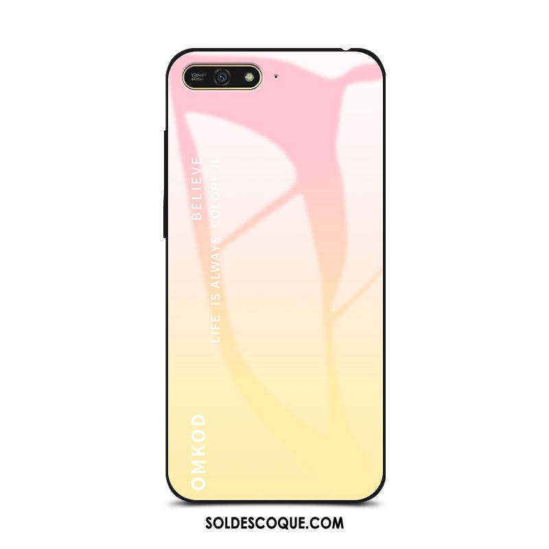 Coque Huawei Y7 2018 Dégradé Tendance Amoureux Haute Personnalité Pas Cher