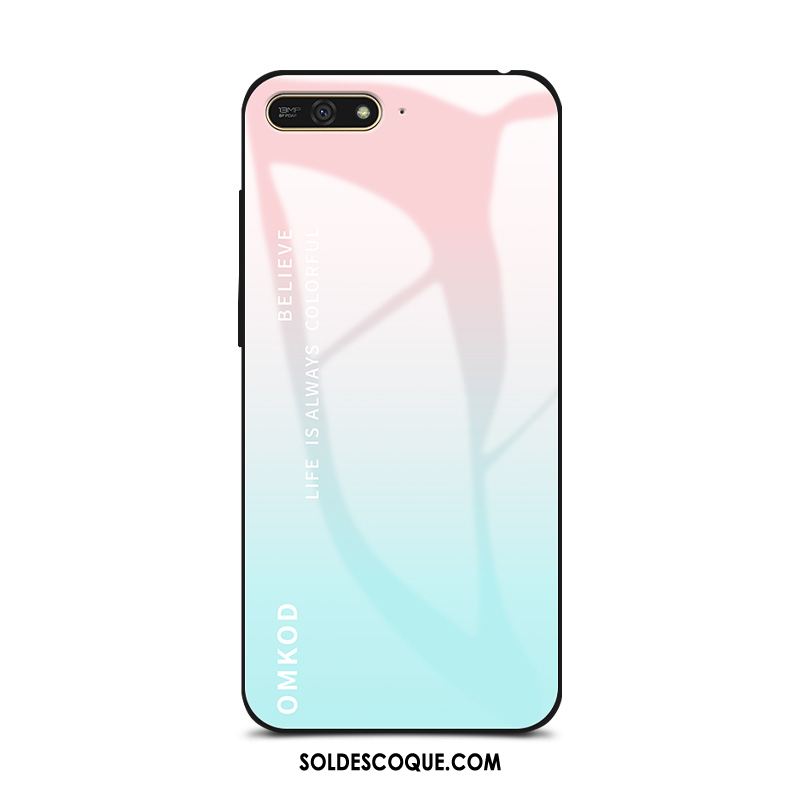 Coque Huawei Y7 2018 Dégradé Tendance Amoureux Haute Personnalité Pas Cher