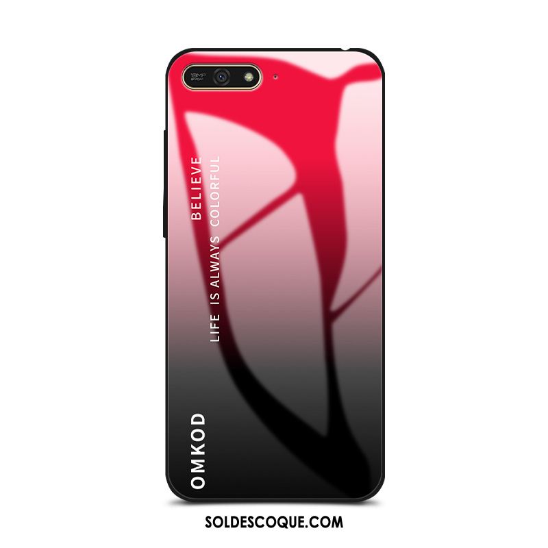 Coque Huawei Y7 2018 Dégradé Tendance Amoureux Haute Personnalité Pas Cher