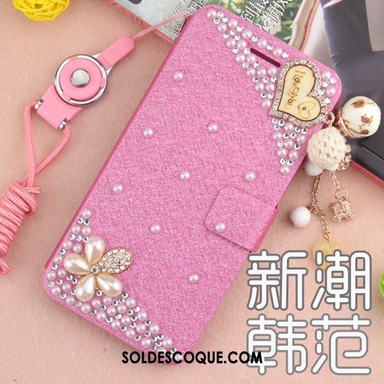 Coque Huawei Y7 2018 Incassable Étui Rouge Étui En Cuir Protection Soldes