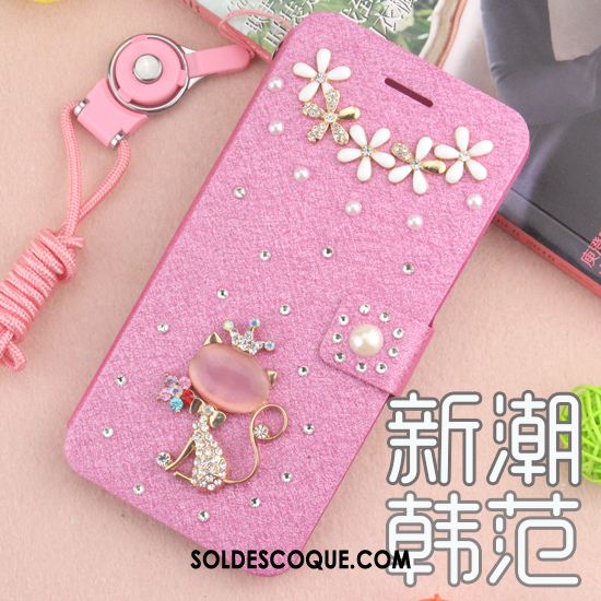 Coque Huawei Y7 2018 Incassable Étui Rouge Étui En Cuir Protection Soldes