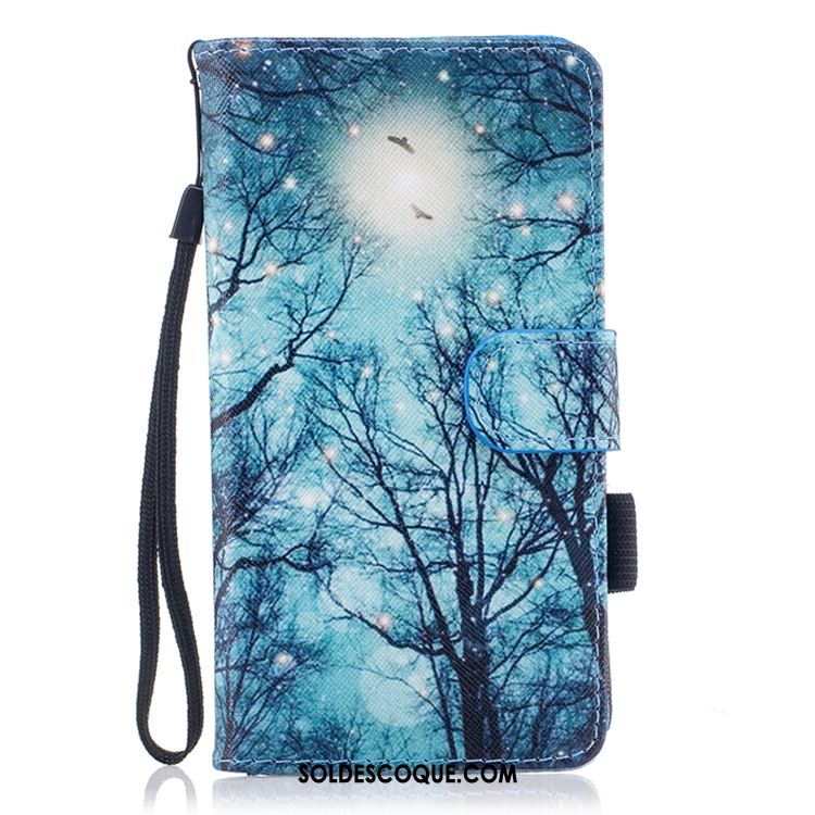 Coque Huawei Y7 2018 Portefeuille Gaufrage Peinture Support Personnalité Housse Pas Cher