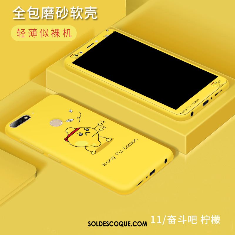 Coque Huawei Y7 2018 Tout Compris Membrane Téléphone Portable Incassable Fluide Doux France