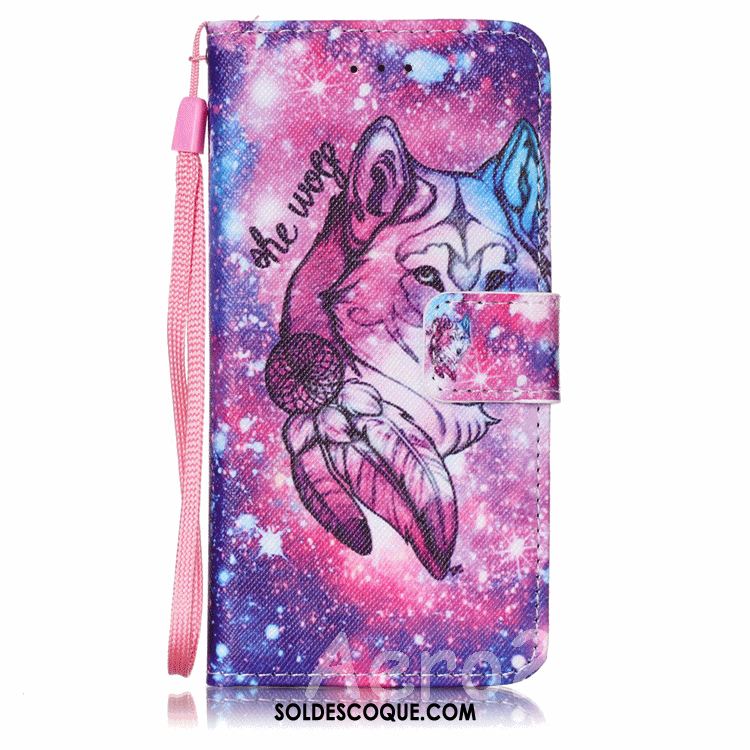 Coque Huawei Y7 2018 Téléphone Portable Tout Compris Blanc Étui En Cuir Fluide Doux Pas Cher