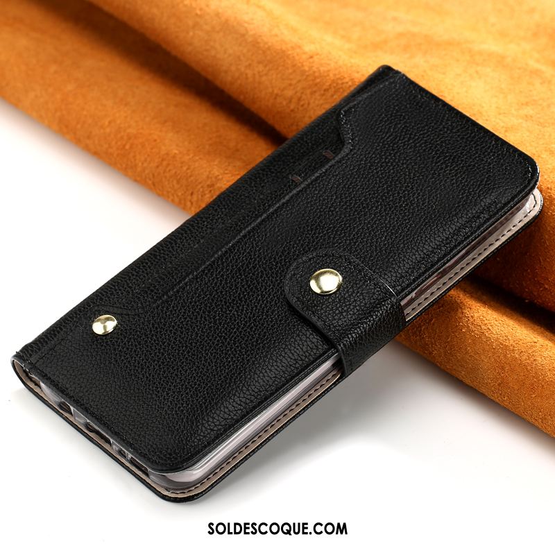 Coque Huawei Y7 2018 Étui En Cuir Clamshell Incassable Cuir Véritable Luxe Housse Pas Cher