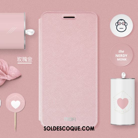 Coque Huawei Y7 2018 Étui En Cuir Incassable Tout Compris Or Clamshell En Vente