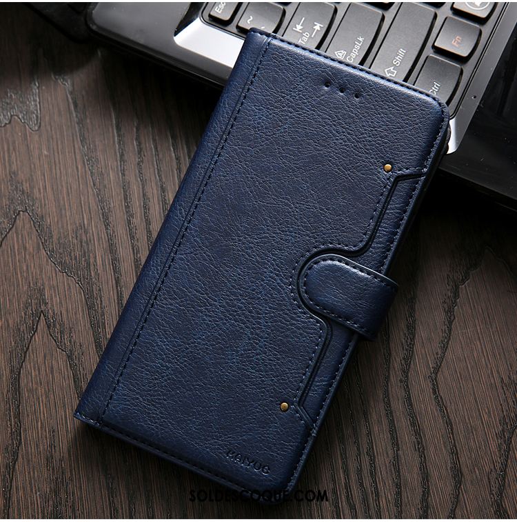 Coque Huawei Y7 2018 Étui En Cuir Incassable Tout Compris Protection Cuir Véritable En Vente