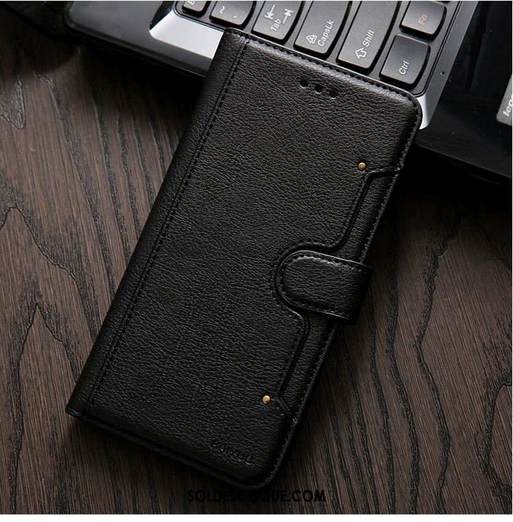 Coque Huawei Y7 2018 Étui En Cuir Incassable Tout Compris Protection Cuir Véritable En Vente