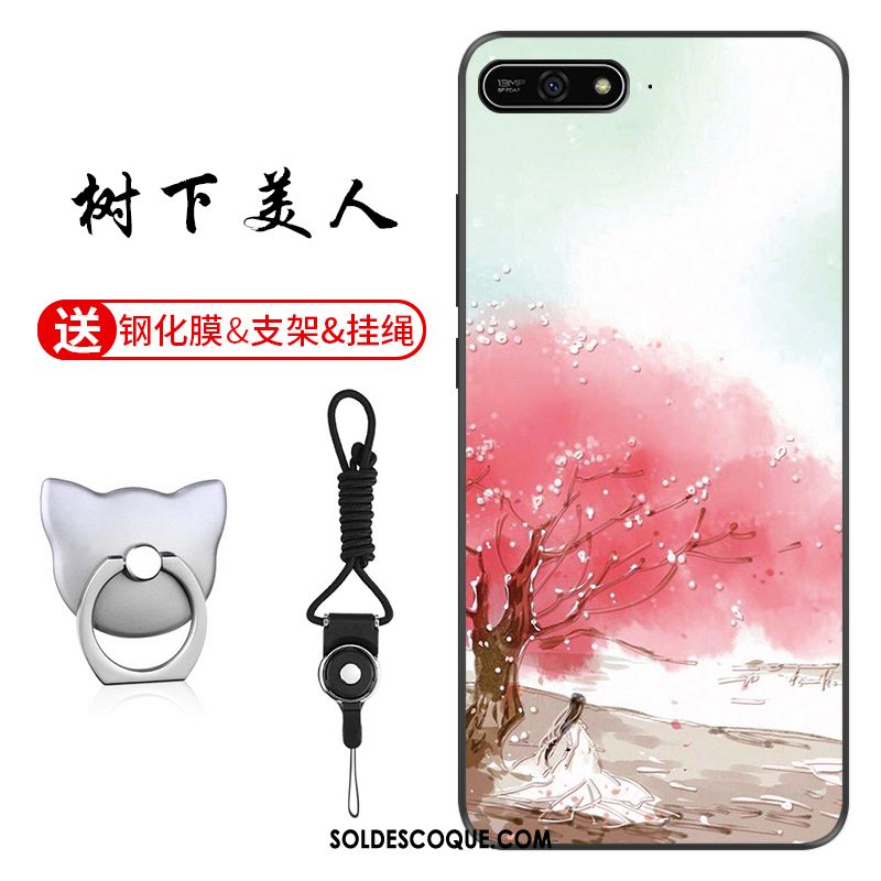 Coque Huawei Y7 2018 Étui Vert Modèle Personnalisé Protection Pas Cher