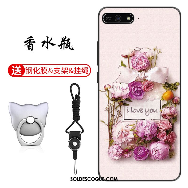 Coque Huawei Y7 2018 Étui Vert Modèle Personnalisé Protection Pas Cher