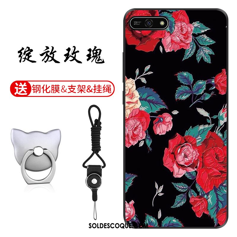 Coque Huawei Y7 2018 Étui Vert Modèle Personnalisé Protection Pas Cher