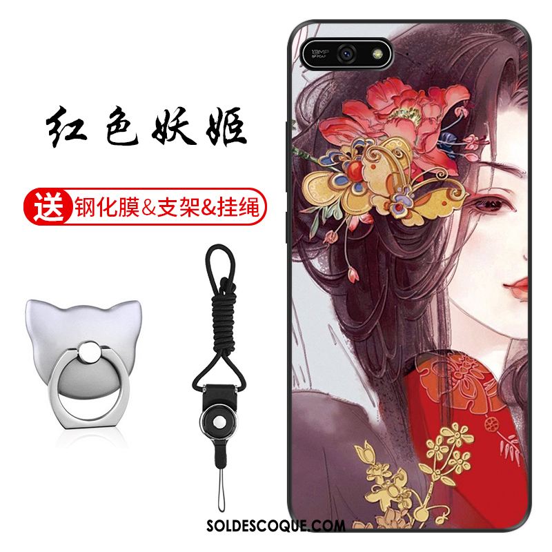 Coque Huawei Y7 2018 Étui Vert Modèle Personnalisé Protection Pas Cher