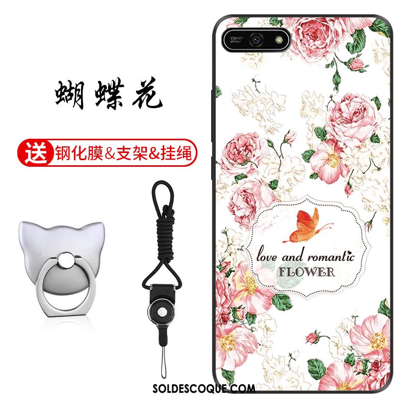 Coque Huawei Y7 2018 Étui Vert Modèle Personnalisé Protection Pas Cher