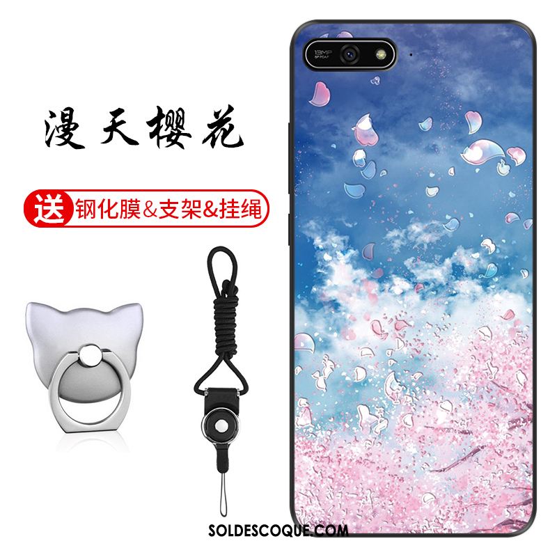 Coque Huawei Y7 2018 Étui Vert Modèle Personnalisé Protection Pas Cher