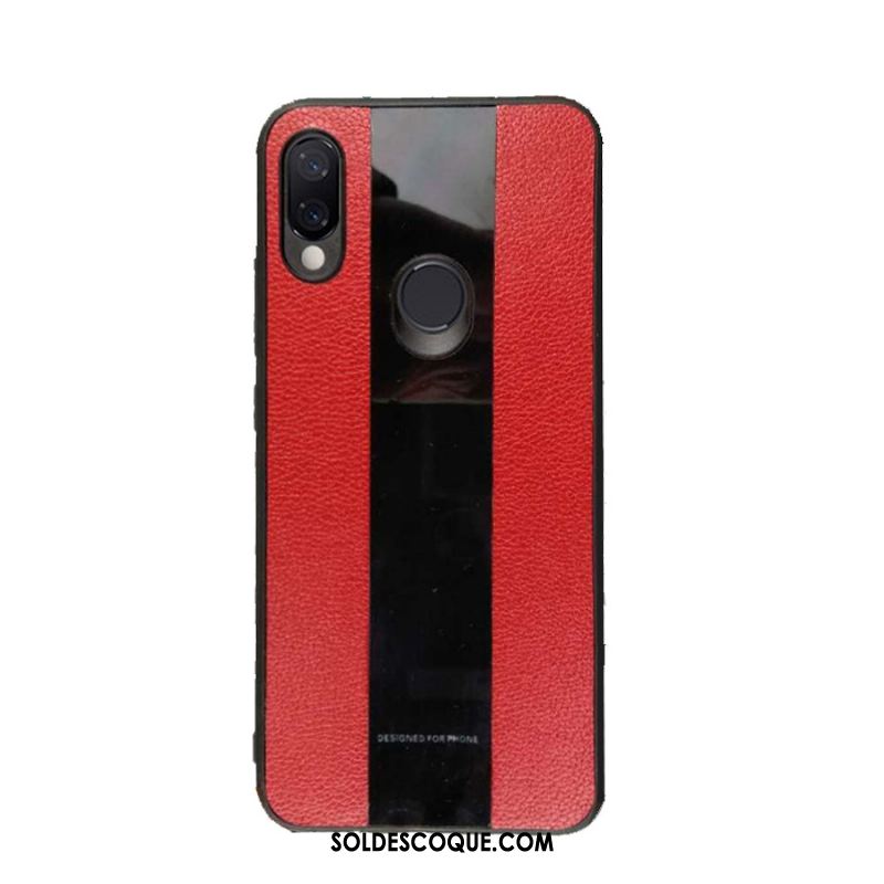 Coque Huawei Y7 2019 Jaune Téléphone Portable Fluide Doux Étui Épissure Pas Cher