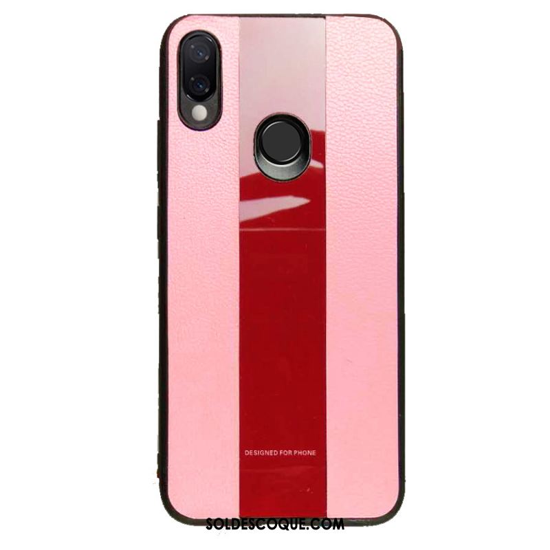 Coque Huawei Y7 2019 Jaune Téléphone Portable Fluide Doux Étui Épissure Pas Cher