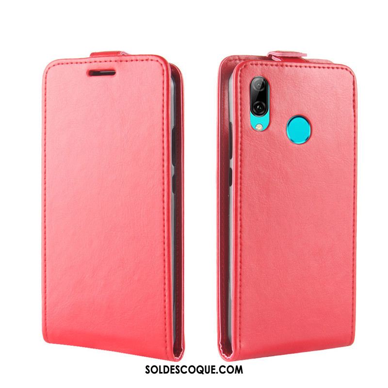 Coque Huawei Y7 2019 Portefeuille Protection Rouge Téléphone Portable Étui En Vente