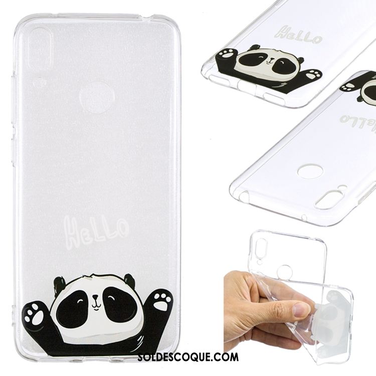 Coque Huawei Y7 2019 Silicone Tendance Blanc Protection Téléphone Portable Housse Pas Cher