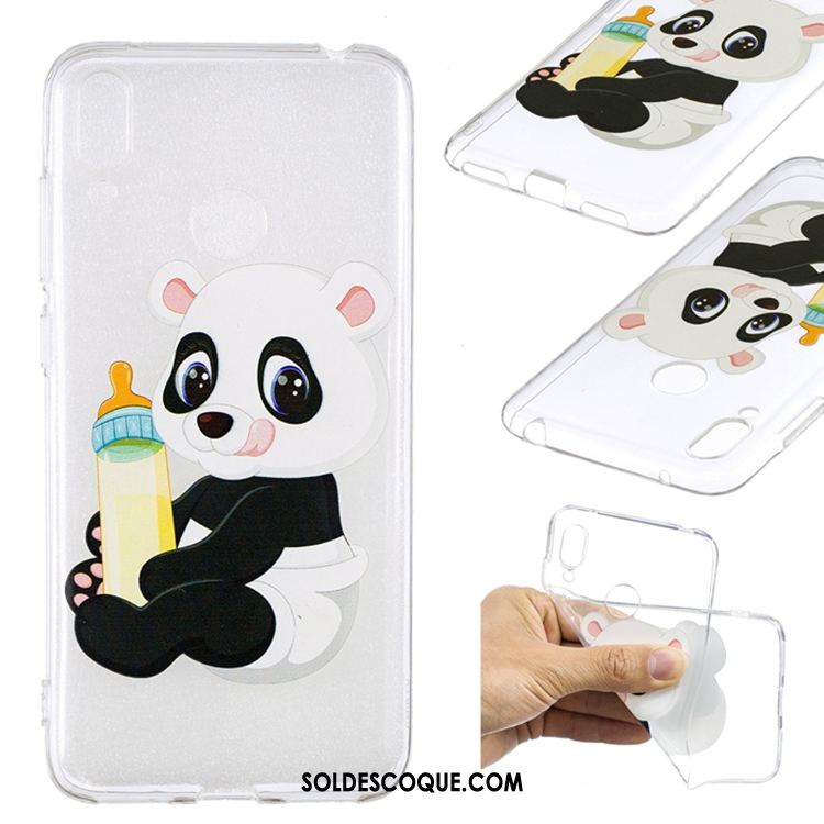 Coque Huawei Y7 2019 Silicone Tendance Blanc Protection Téléphone Portable Housse Pas Cher