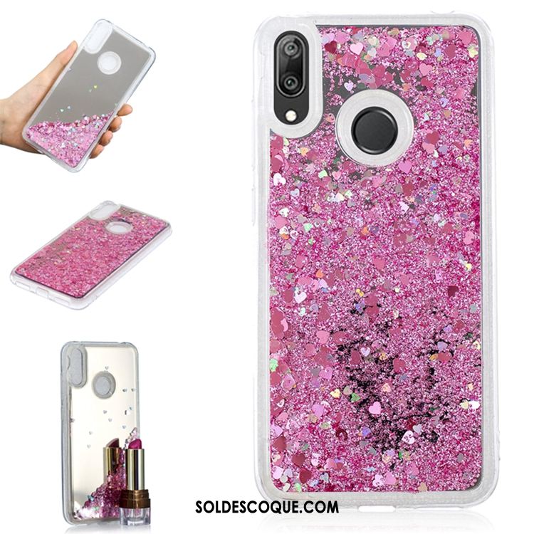 Coque Huawei Y7 2019 Tendance Téléphone Portable Violet Quicksand Soldes