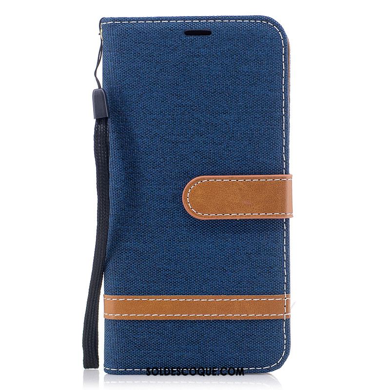 Coque Huawei Y7 2019 Étui En Cuir Carte Protection Noir Tout Compris Housse Pas Cher